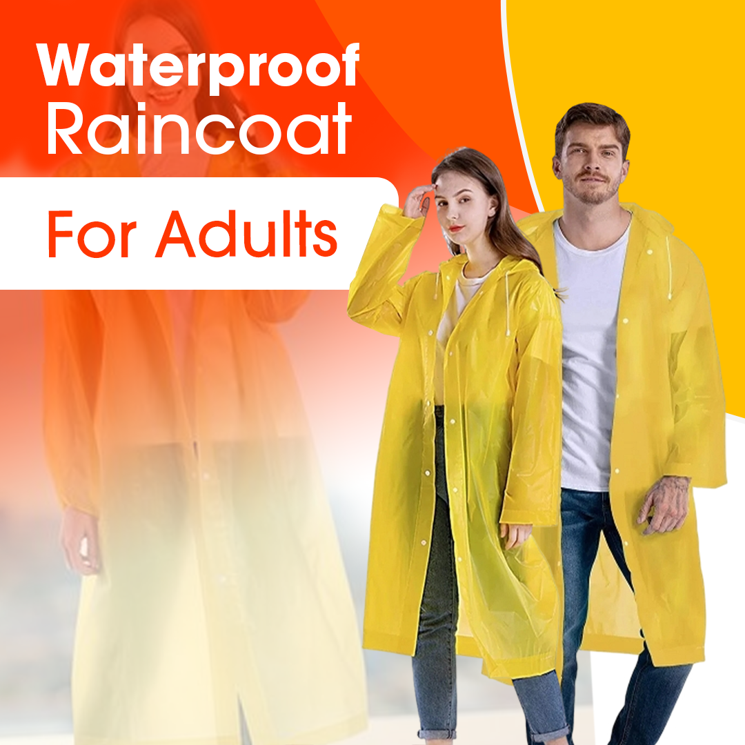 معطف واقي من المطر للكبار | Waterproof Raincoat for Adults