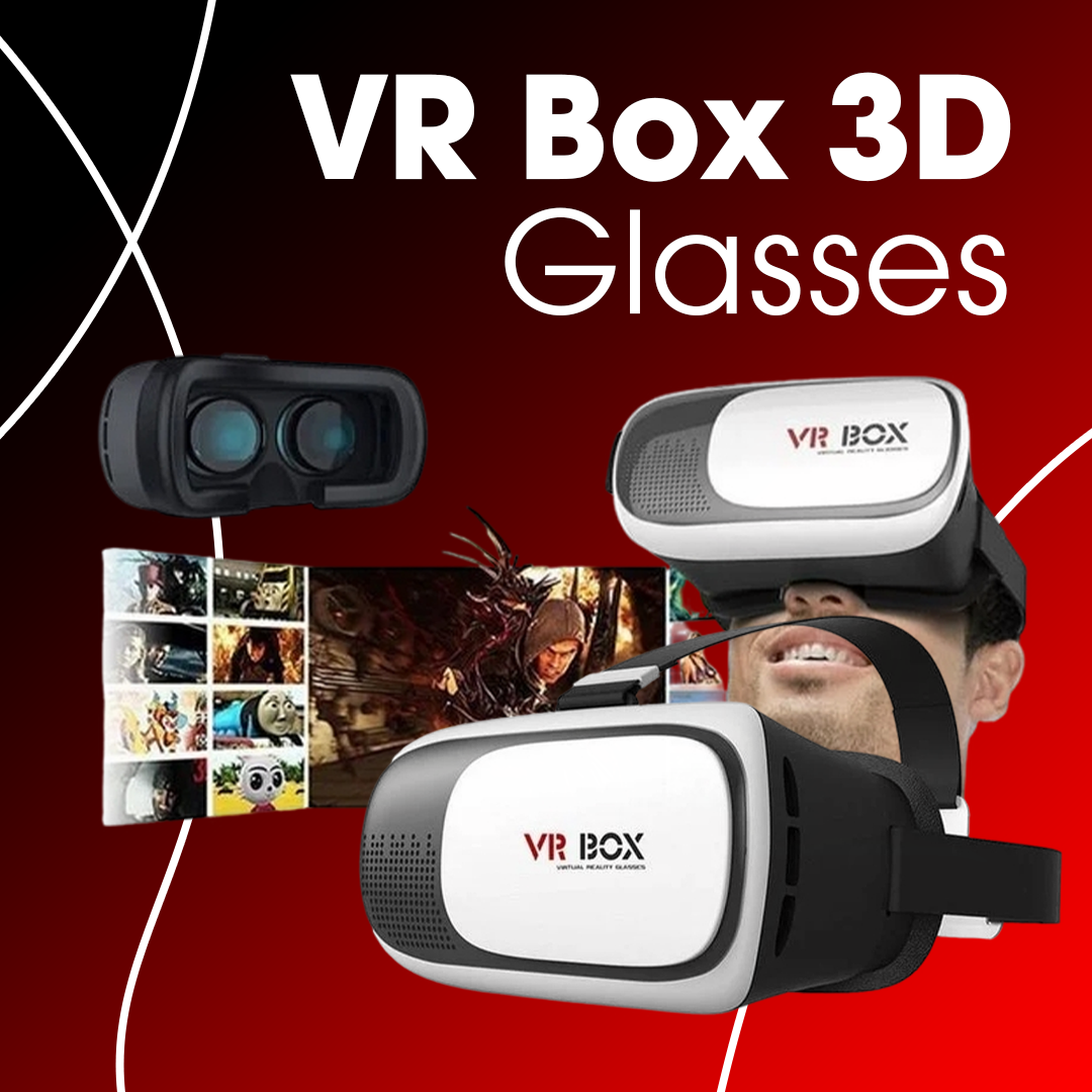 VR Box 3D Glasses | نظارات الواقع الافتراضي ثلاثية الابعاد