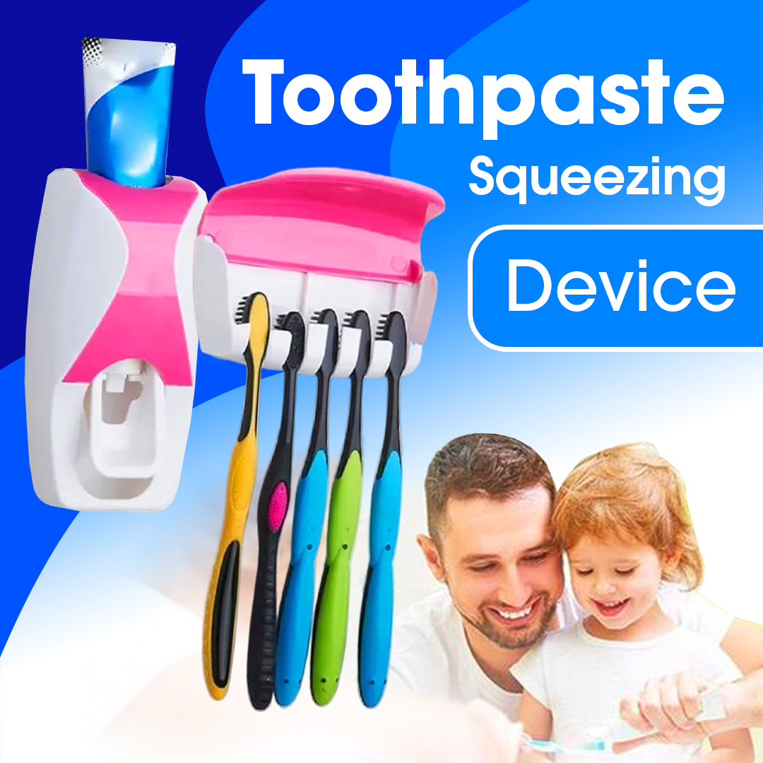 جهاز حمل وعصر معجون الأسنان الأوتوماتيكي - Toothpaste Squeezing Device