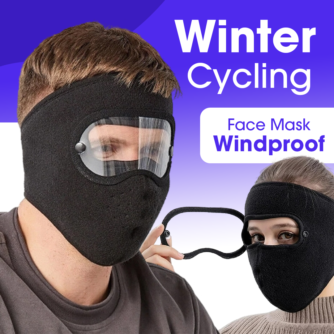 قناع وجه لركوب الدراجات ومقاوم للرياح - Winter Cycling Face Mask Windproof