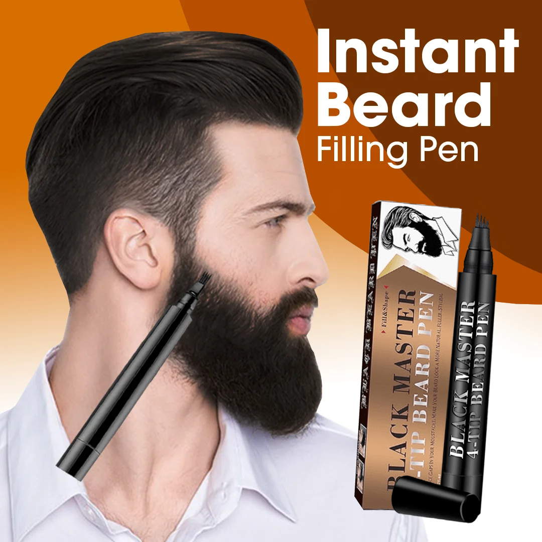 Instant Beard Filling Pen | قلم اللحية لملئ الفراغات + فرشاة