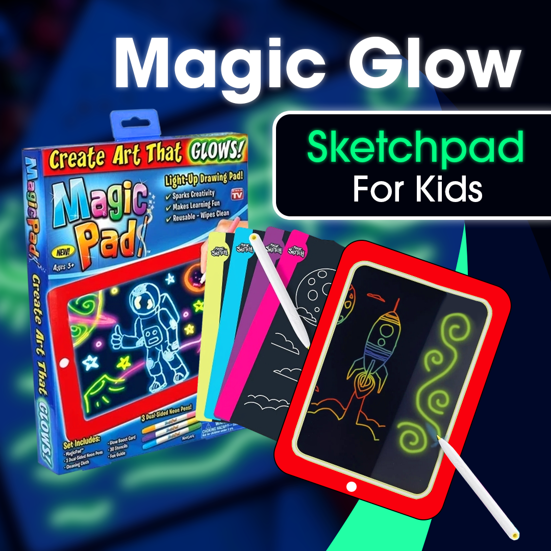 لوحة الرسم السحرية المتوهجة للأطفال - Magic Glow Sketchpad for Kids