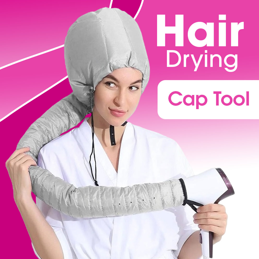 قبعة تجفيف الشعر وتوزيع الهواء الساخن بالسشوار - Hair Drying Cap Tool